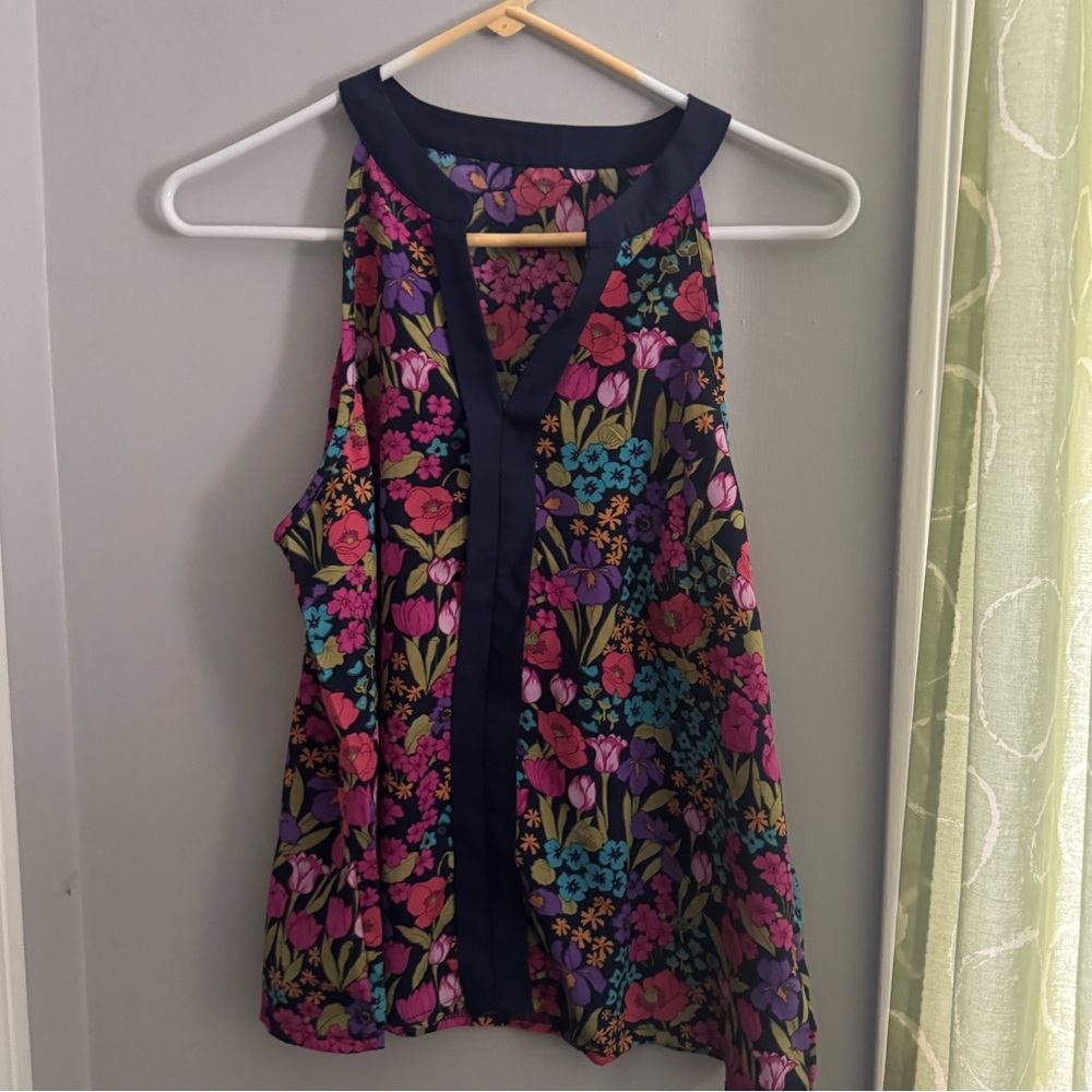 Floral Sleeveless Top - Multicolor